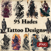 95 Hades Tattoo Designs Bundle | 4K PNG Collection