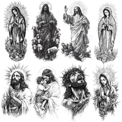 740 Chicano Tattoo Designs (PNG Format)