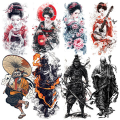 664 Japanese Irezumi Tattoo Designs (PNG Format)