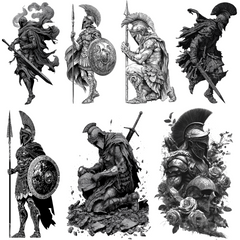 120 Ares Tattoo Designs Bundle | 4K PNG