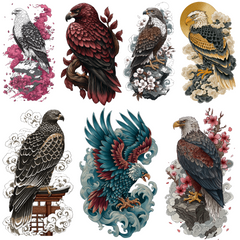 Eagle Tattoo Design Bundle — 90 Files | 4K PNG Collection