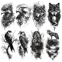 432 Blackwork Tattoo Designs (PNG Format)