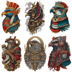 Horus Tattoo Design Bundle — 95 Files | Ancient Egyptian 4K PNG Art