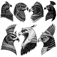 Ra Tattoo Design Bundle — 70 Files | Egyptian God 4K PNG Collection