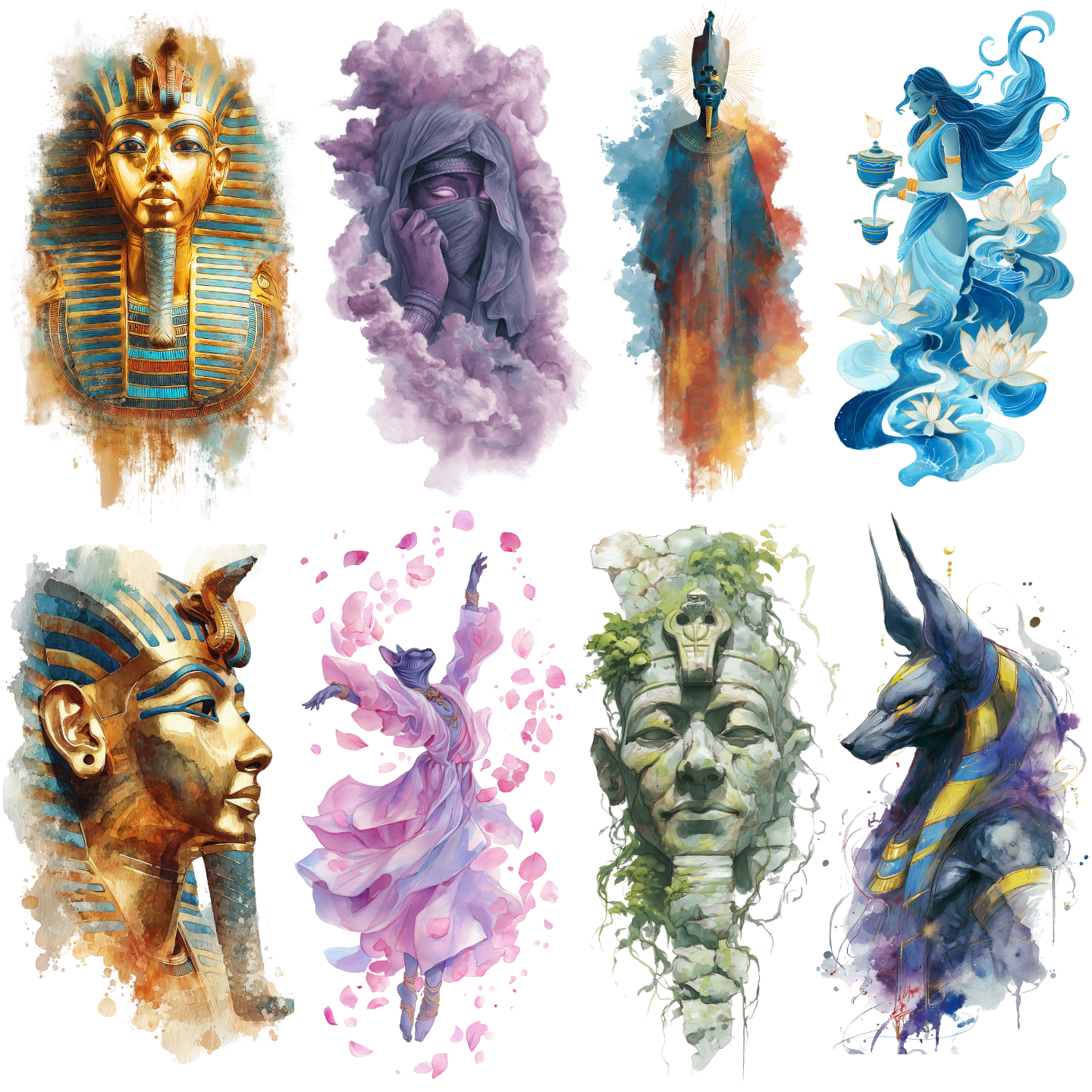 130 Divine Gods Tattoo Designs | 4K PNG Tattoo Art Bundle