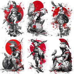 75 Athena Tattoo Designs Bundle | 4K PNG