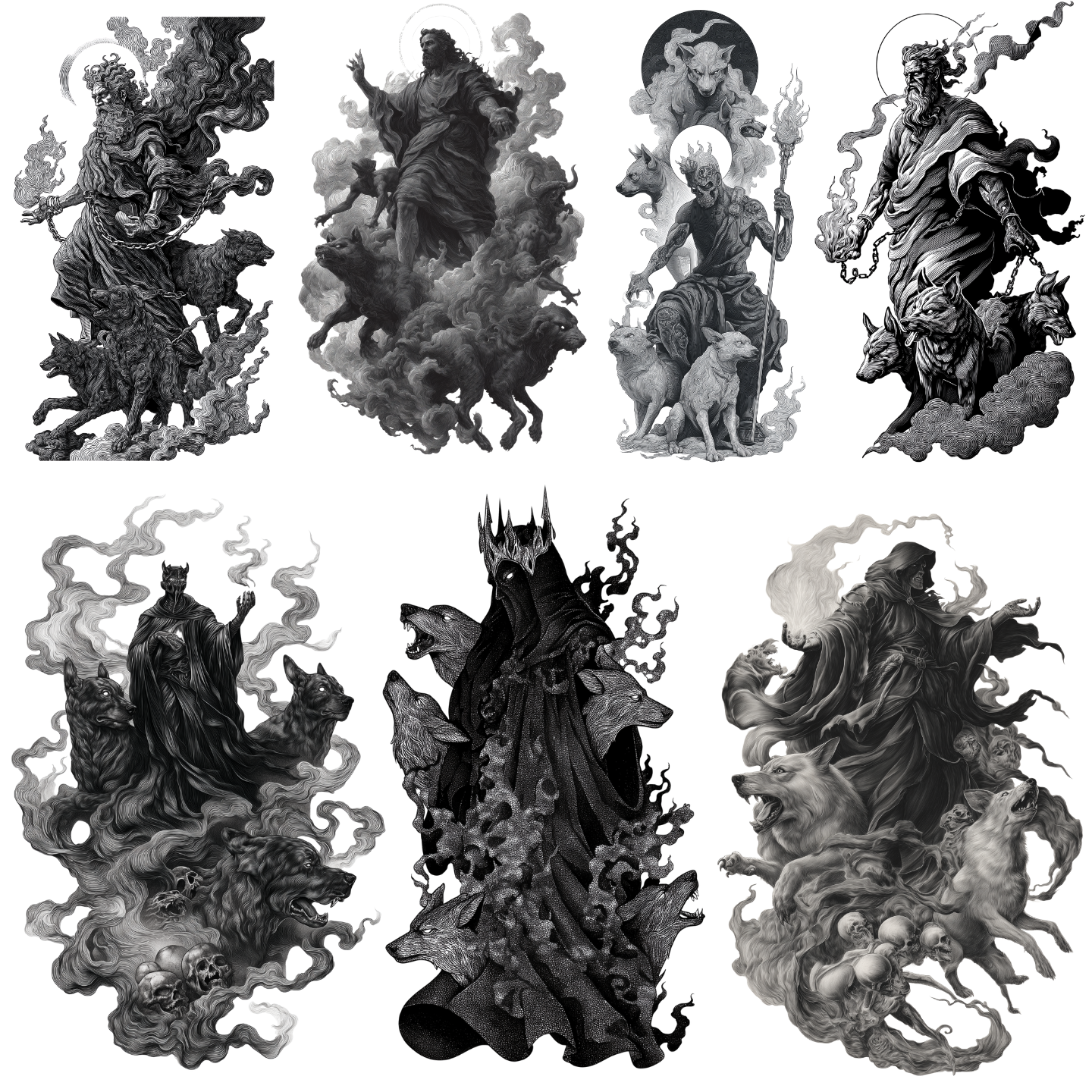 95 Hades Tattoo Designs Bundle | 4K PNG Collection