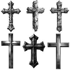 75 Cross Tattoo Designs Bundle | 4K PNG