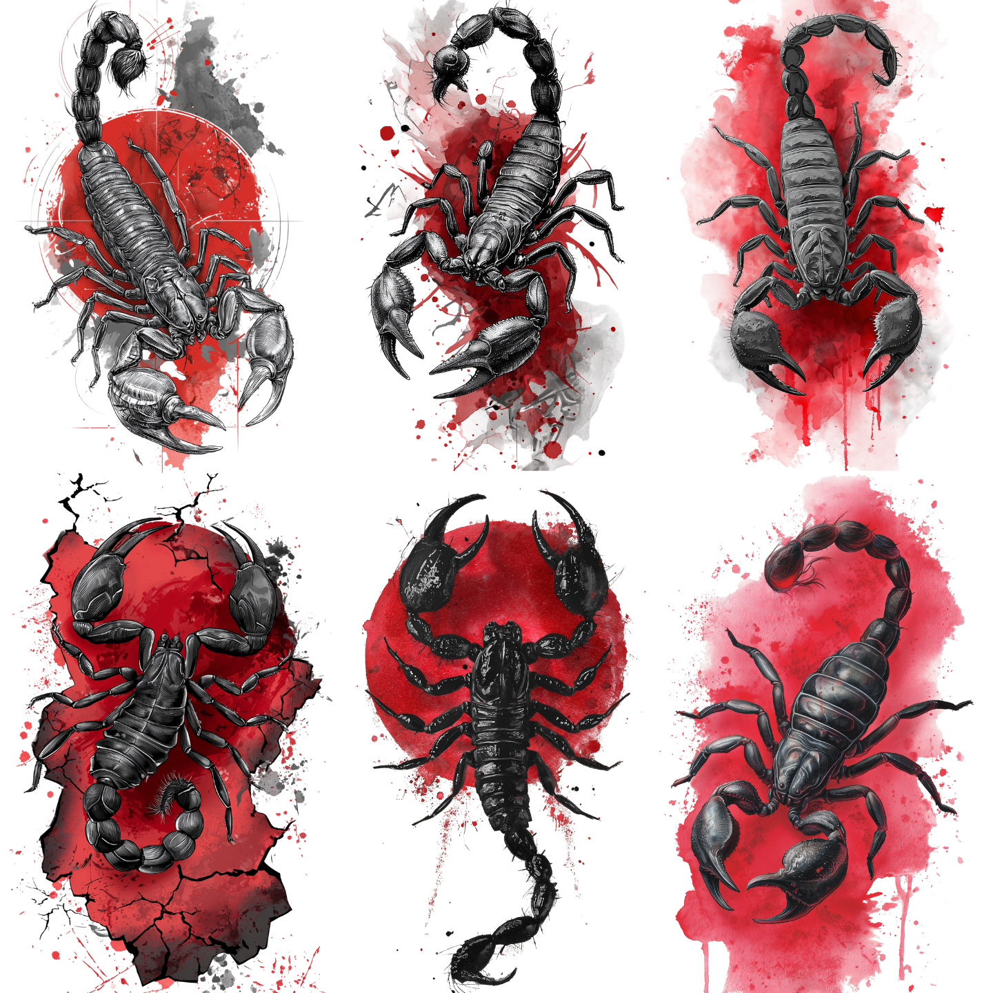 Scorpion Tattoo Design Bundle — 77 Files | 4K PNG Art Collection