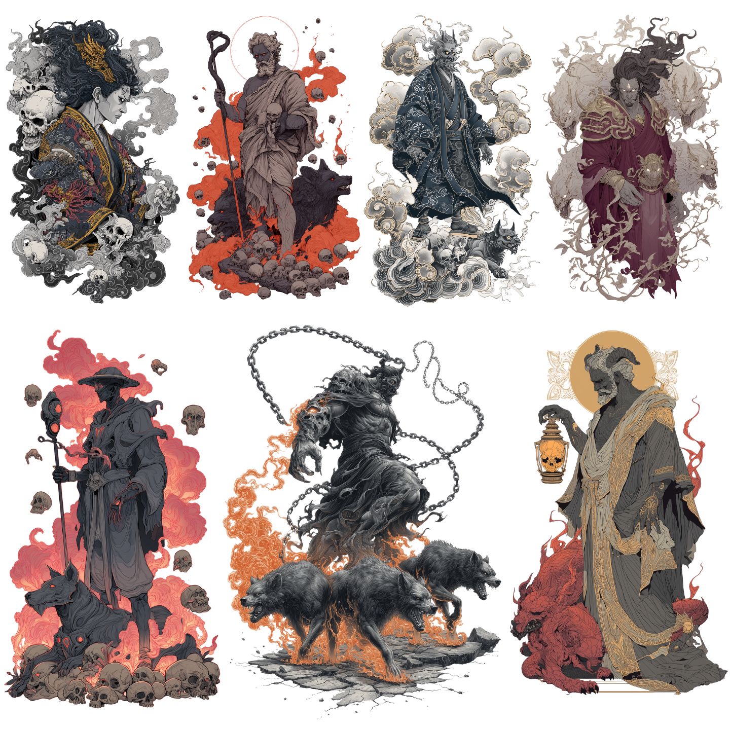 95 Hades Tattoo Designs Bundle | 4K PNG Collection